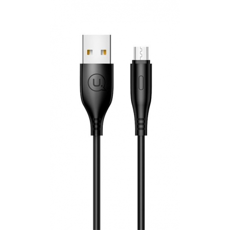 USAMS SJ268 Round Micro USB Datový Kabel Black (EU Blister)
