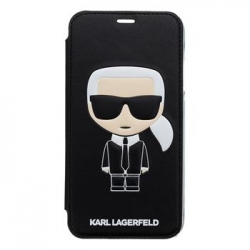 KLFLBKI61IKPUBK Karl Lagerfeld Ikonik Book Case Black pro iPhone XR