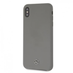 MEHCI65SILGR Mercedes Silicon / Fiber Case Lining Grey pro iPhone XS Max