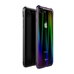 Luphie Aurora Magnet Hard Case Glass Black/Purple pro iPhone 7/8 Plus