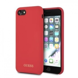 GUHCI8LSGLRE Guess Saffiano PU Silicone Case Red pro iPhone 7/8