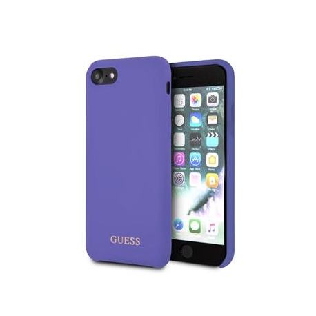 GUHCI8LSGLUV Guess Saffiano PU Silicone Case Purple pro iPhone 7/8
