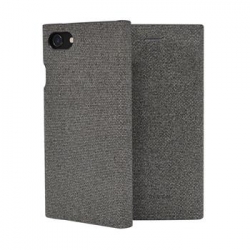 SoSeven Premium Gentleman Book Case Fabric Grey pro iPhone 6 / 6S / 7/8