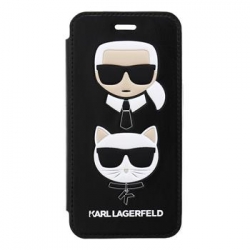 KLFLBKI8KICKC Karl Lagerfeld Choupette Book Pouzdro Black pro iPhone 7/8/SE 2020