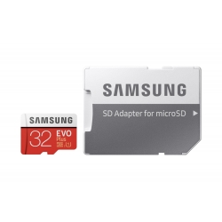 microSDHC 32GB EVO Plus Samsung Class 10 vč. Adapteru  MB-MC32GA/EU (EU Blister)