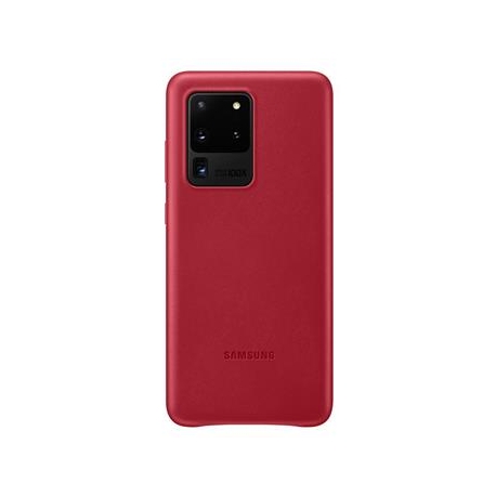 EF-VG988LRE Samsung Kožený Kryt pro Galaxy S20 Ultra Red (EU Blister)