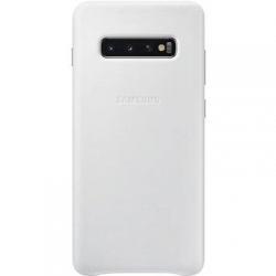 EF-VG975LWE Samsung Leather Cover / pouzdro White pro G975 Galaxy S10 Plus
