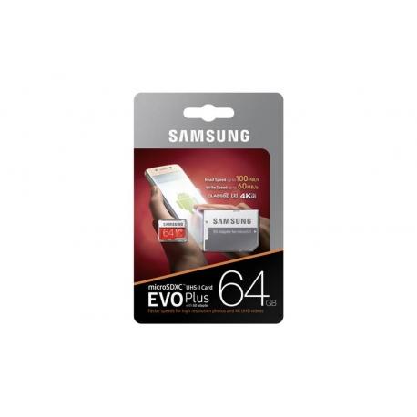 Samsung microSDXC 64GB UHS-I U3 + adapter MB-MC64GA/EU
