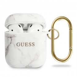 Guess Marble  puzdro pre - Apple Airpods 1/2