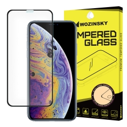 Tvrdené sklo celopovrchové 9H Wozinsky čierne iPhone Xs Max