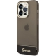 Púzdro Guess Camera Outline Translucent iPhone 14 Pro Max, Čierne