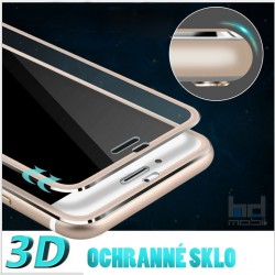 Apple iPhone 6 / 6S - 3D ochranné sklo  - farebný okraj