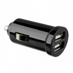Autonabíjačka Fontastic s USB konektorom, výstup 1,2 A, čierna, box