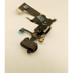 iPhone 5 Dobíjecí + Audio Konektor - Flex Kabel Black