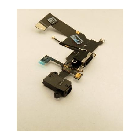iPhone 5 Dobíjecí + Audio Konektor - Flex Kabel Black