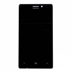 LCD Display + Dotyková Deska + Přední Kryt Black pro Nokia Lumia 925