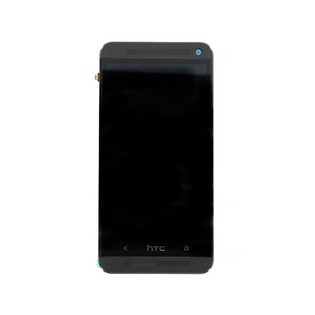 LCD Display + Dotyková Deska + Přední Kryt Black HTC ONE (M7)