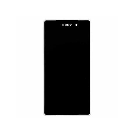 LCD Display + Dotyková Deska + Kompletní Přední Kryt White Sony D6503 Xperia Z2
