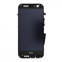 LCD Display + Dotyková Deska + Přední Kryt Gold pro HTC ONE2 M8