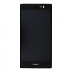 Huawei P7 LCD Display + Dotyková Deska + Přední Kryt Black