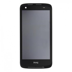 LCD Display + Dotyková Deska + Přední Kryt Black pro HTC Desire 526g
