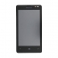 LCD Display + Dotyková Deska + Přední Kryt Black pro Nokia Lumia 435
