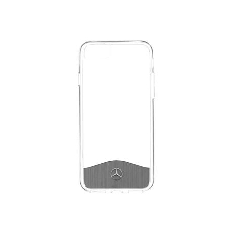 MEHCP7TRBRSI Mercedes Hard Case Wave IX Transparent / Silver pro iPhone 7