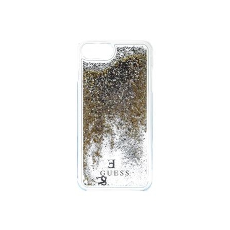 GUHCP7GLUFLGO Guess Liquid Glitter Hard Pouzdro Gold pro iPhone 6 / 6S / 7