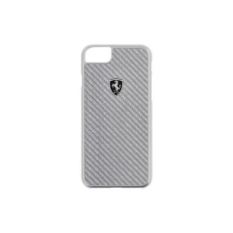 FEHCAHCP7SI Ferrari Heritage Carbon Hard Case Silver pro iPhone 7
