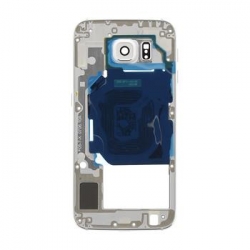 Samsung G920 Galaxy S6 Střední Díl Silver OEM