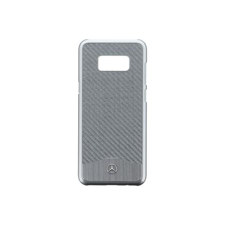 MEHCS8LCACSI Mercedes Hard Case Wave V Alu Silver pro Samsung G955 Galaxy S8 Plus