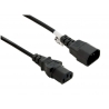 4World Napájecí kabel prodlužovací 3pin 1.8m Black