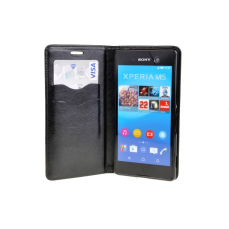 Puzdro Magnet Flip Wallet Book - Sony Xperia M5