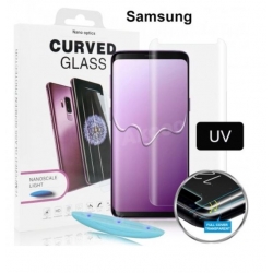 Samsung Galaxy S9 PLUS - Nano Zahnuté UV sklo - Lepiace sa po celej ploche