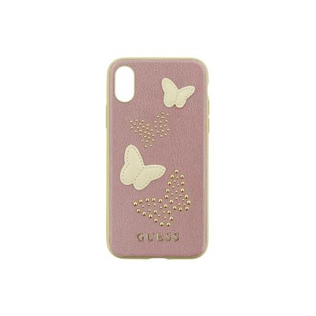 GUHCPXPBURG Guess Studs and Sparkle Zadní Kryt Rose Gold pro iPhone X / XS