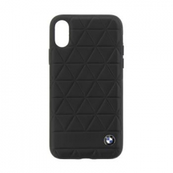 BMHCPXHEXBK BMW Hexagon Leather Hard Case Black pro iPhone X