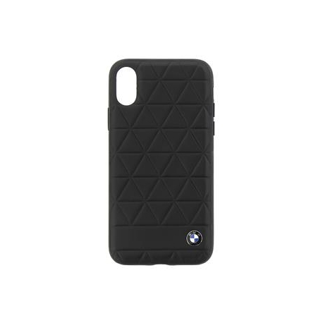 BMHCPXHEXBK BMW Hexagon Leather Hard Case Black pro iPhone X