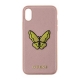 GUHCPXESPBRG Guess Saffiano Butterfly Hard Case Rose Gold pro iPhone X / XS